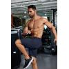 imageCOOFANDY Mens Running Athletic Shorts 9quot Gym Workout Lightweight Elastic Waist Sports ShortsDark GreyNavy Blue