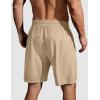 imageCOOFANDY Mens Running Athletic Shorts 9quot Gym Workout Lightweight Elastic Waist Sports ShortsKhaki