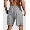 imageCOOFANDY Mens Running Athletic Shorts 9quot Gym Workout Lightweight Elastic Waist Sports ShortsKhakiLight Grey