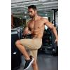 imageCOOFANDY Mens Running Athletic Shorts 9quot Gym Workout Lightweight Elastic Waist Sports ShortsKhakiLight Grey