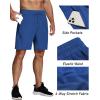 imageCOOFANDY Mens Running Athletic Shorts 9quot Gym Workout Lightweight Elastic Waist Sports ShortsRoyal Blue