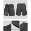 imageCOOFANDY Mens Sleeveless Workout Hoodie Shorts Set 2 Piece Outfits Hooded Tank Tops Gym Tracksuit SweatsuitsDark Grey