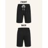 imageCOOFANDY Mens Sweat Shorts 9quot Drawstring Elastic Waist Gym Workout Shorts Casual Athletic Jogger Knit Shorts with PocketsBlack