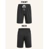 imageCOOFANDY Mens Sweat Shorts 9quot Drawstring Elastic Waist Gym Workout Shorts Casual Athletic Jogger Knit Shorts with PocketsDark Grey
