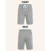 imageCOOFANDY Mens Sweat Shorts 9quot Drawstring Elastic Waist Gym Workout Shorts Casual Athletic Jogger Knit Shorts with PocketsLight Grey