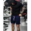 imageCOOFANDY Mens Sweat Shorts 9quot Drawstring Elastic Waist Gym Workout Shorts Casual Athletic Jogger Knit Shorts with PocketsNavy Blue