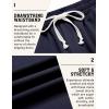 imageCOOFANDY Mens Sweat Shorts 9quot Drawstring Elastic Waist Gym Workout Shorts Casual Athletic Jogger Knit Shorts with PocketsNavy Blue