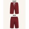 imageCOOFANDY Mens Sweat Shorts 9quot Drawstring Elastic Waist Gym Workout Shorts Casual Athletic Jogger Knit Shorts with PocketsWine Red