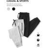 imageCOOFANDY Mens Sweatpants Joggers Workout Casual Athletic Gym Pants Lightweight Elastic Wasit Sweatpants with Pockets2 Pack BlackLight Grey