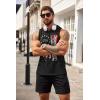 imageCOOFANDY Mens Workout Hooded Tank Tops Bodybuilding Muscle Cut Off T Shirt Sleeveless Gym Hoodies1flagblack