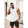 imageCOOFANDY Mens Workout Hooded Tank Tops Bodybuilding Muscle Cut Off T Shirt Sleeveless Gym HoodiesWhite