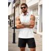 imageCOOFANDY Mens Workout Hooded Tank Tops Bodybuilding Muscle Cut Off T Shirt Sleeveless Gym HoodiesWhite