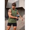 imageCOOFANDY Mens Workout Tank Top 2 Pack Casual Soft Sleeveless Gym Muscle Shirts Bodybuilding TeeBlackarmy Green