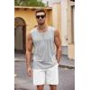 imageCOOFANDY Mens Workout Tank Top 2 Pack Casual Soft Sleeveless Gym Muscle Shirts Bodybuilding TeeBlacklight Grey