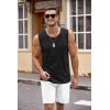 imageCOOFANDY Mens Workout Tank Top 2 Pack Casual Soft Sleeveless Gym Muscle Shirts Bodybuilding TeeBlackwhite