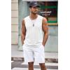 imageCOOFANDY Mens Workout Tank Top 2 Pack Casual Soft Sleeveless Gym Muscle Shirts Bodybuilding TeeBlackwhite