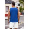 imageCOOFANDY Mens Workout Tank Top 2 Pack Casual Soft Sleeveless Gym Muscle Shirts Bodybuilding TeeDark Grey Deep Blue
