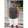 imageCOOFANDY Mens Workout Tank Top 2 Pack Casual Soft Sleeveless Gym Muscle Shirts Bodybuilding TeeGreylight Blue