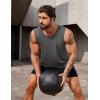 imageCOOFANDY Mens Workout Tank Top 2 Pack Casual Soft Sleeveless Gym Muscle Shirts Bodybuilding TeeGreylight Blue