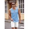 imageCOOFANDY Mens Workout Tank Top 2 Pack Casual Soft Sleeveless Gym Muscle Shirts Bodybuilding TeeGreylight Blue