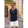 imageCOOFANDY Mens Workout Tank Top 2 Pack Casual Soft Sleeveless Gym Muscle Shirts Bodybuilding TeeNavyarmy Green