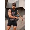 imageCOOFANDY Mens Workout Tank Top 2 Pack Casual Soft Sleeveless Gym Muscle Shirts Bodybuilding TeeUsa Flag 2