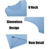 imageCOOFANDY Mens Workout Tank Top 2 Pack Casual Soft Sleeveless Gym Muscle Shirts Bodybuilding TeeWhitelight Blue