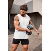 imageCOOFANDY Mens Workout Tank Top 2 Pack Casual Soft Sleeveless Gym Muscle Shirts Bodybuilding TeeWhitelight Blue
