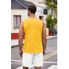 imageCOOFANDY Mens Workout Tank Top 2 Pack Casual Soft Sleeveless Gym Muscle Shirts Bodybuilding TeeYellowblue