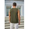 imageCOOFANDY Mens Workout Tank Tops Cotton 3 Pack Soft Gym Muscle Shirt Sleeveless Classic T ShirtsBlackLight GreyArmy Green