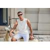 imageCOOFANDY Mens Workout Tank Tops Cotton 3 Pack Soft Gym Muscle Shirt Sleeveless Classic T ShirtsBlackWhite