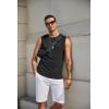 imageCOOFANDY Mens Workout Tank Tops Cotton 3 Pack Soft Gym Muscle Shirt Sleeveless Classic T ShirtsBlackWhiteArmy Green