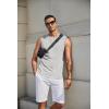 imageCOOFANDY Mens Workout Tank Tops Cotton 3 Pack Soft Gym Muscle Shirt Sleeveless Classic T ShirtsBlackWhiteLight Grey