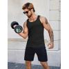 imageCOOFANDY Mens Workout Tank Tops Pack Dry Fit Sleeveless Running Shirts Gym Muscle Bodybuilding T ShirtsBlackArmy Green