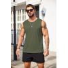 imageCOOFANDY Mens Workout Tank Tops Sleeveless Gym Muscle Tee Shirts 2 Pack Casual Breathable Waffle Knit TanksBlackArmy Green