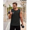imageCOOFANDY Mens Workout Tank Tops Sleeveless Gym Muscle Tee Shirts 2 Pack Casual Breathable Waffle Knit TanksBlackArmy Green