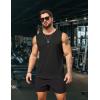 imageCOOFANDY Mens Workout Tank Tops Sleeveless Gym Muscle Tee Shirts 2 Pack Casual Breathable Waffle Knit TanksBlackNavy Blue