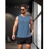 imageCOOFANDY Mens Workout Tank Tops Sleeveless Gym Muscle Tee Shirts 2 Pack Casual Breathable Waffle Knit TanksBlackNavy Blue