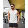 imageCOOFANDY Mens Workout Tank Tops Sleeveless Gym Muscle Tee Shirts 2 Pack Casual Breathable Waffle Knit TanksBlackWhite