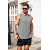 imageCOOFANDY Mens Workout Tank Tops Sleeveless Gym Muscle Tee Shirts 2 Pack Casual Breathable Waffle Knit TanksBlueLight Grey