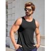 imageCOOFANDY Mens Workout Tank Tops UPF 50 Sleeveless Gym Muscle Shirts Cooling Quick Dry Bodybuilding Tanks for Swim BeachBlackLight BlueWhite