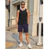 imageCOOFANDY Mens Workout Tank Tops UPF 50 Sleeveless Gym Muscle Shirts Cooling Quick Dry Bodybuilding Tanks for Swim BeachBlackLight Gray
