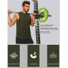 imageCOOFANDY Sleeveless Muscle Shirts for Men Dry Fit Workout Gym Tank Tops Summer Swim Beach ShirtBlackArmy Green