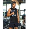 imageCOOFANDY Sleeveless Muscle Shirts for Men Dry Fit Workout Gym Tank Tops Summer Swim Beach ShirtBlackBlack