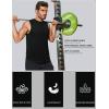imageCOOFANDY Sleeveless Muscle Shirts for Men Dry Fit Workout Gym Tank Tops Summer Swim Beach ShirtBlackBlack