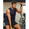 imageCOOFANDY Sleeveless Muscle Shirts for Men Dry Fit Workout Gym Tank Tops Summer Swim Beach ShirtNavy BlueBlue