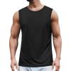 imageCOOFANDY Mens 2 Pack Workout Tank Top UPF 50 Quick Dry Sleeveless Swim Shirt Gym Muscle Athletic Summer Beach T ShirtsBlack