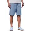imageCOOFANDY Mens Casual Shorts Cotton Drawstring Summer Shorts Elastic Waist Lightweight Twill Chino ShortsLight Blue