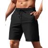imageCOOFANDY Mens Running Athletic Shorts 9quot Gym Workout Lightweight Elastic Waist Sports ShortsBlack
