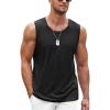 imageCOOFANDY Mens Workout Tank Top 2 Pack Casual Soft Sleeveless Gym Muscle Shirts Bodybuilding TeeBlack